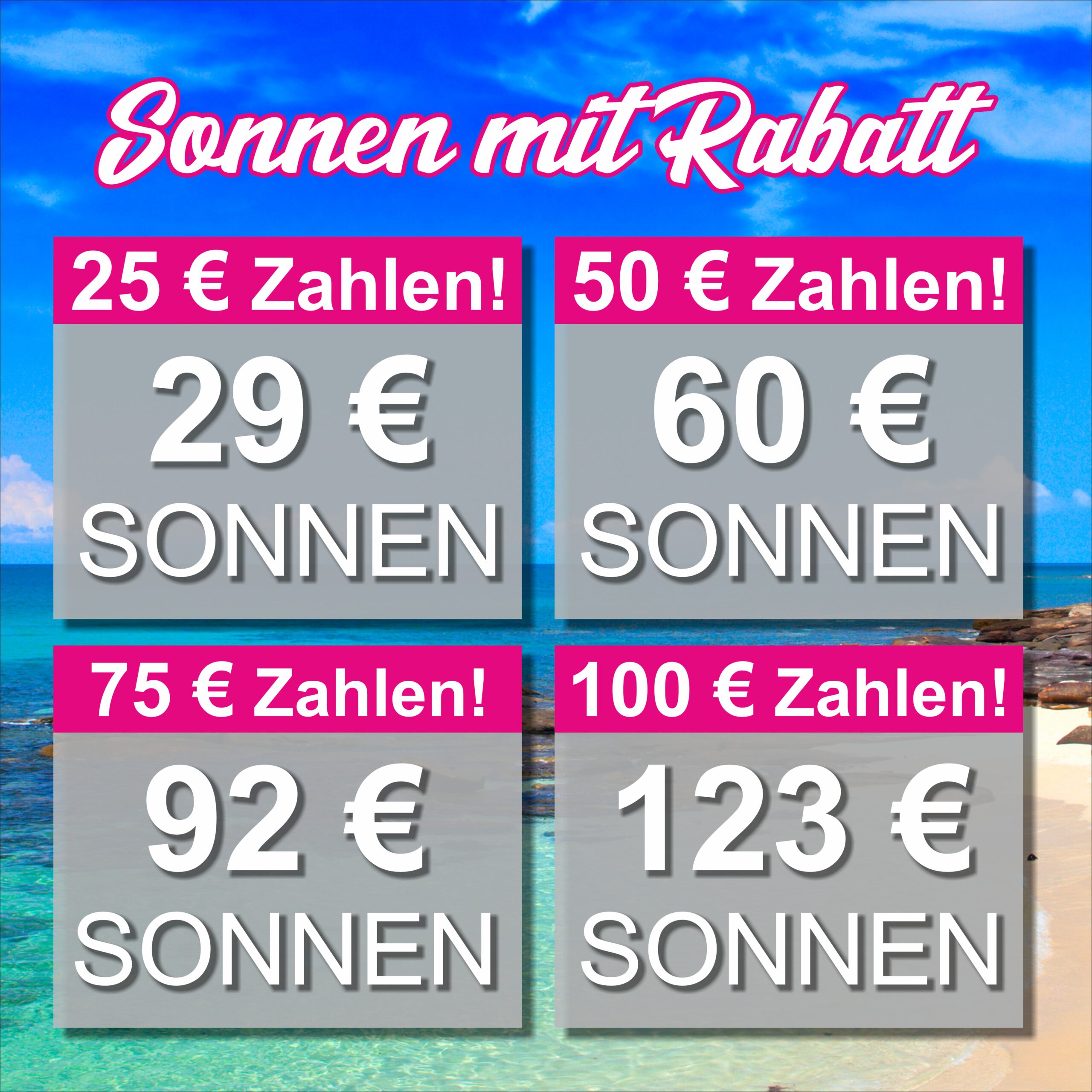 Aktuelle Aktion bei Sun Kiss Goch
