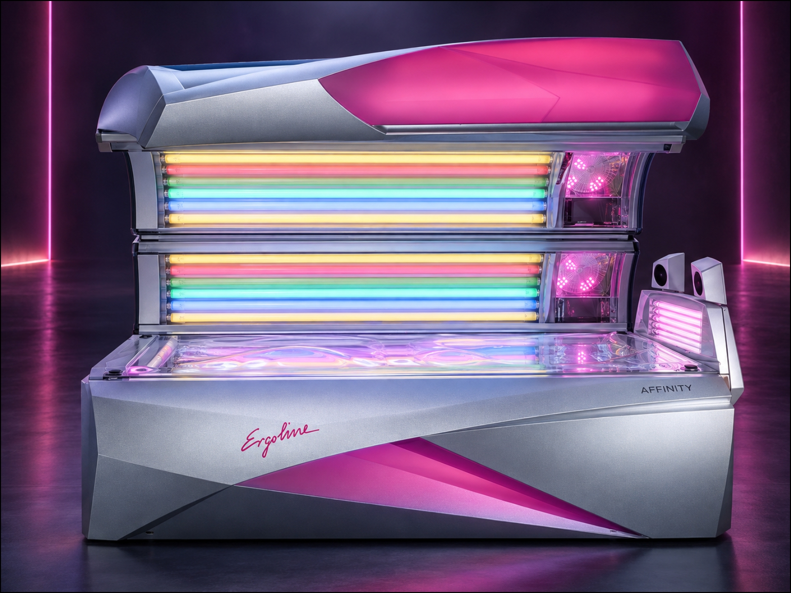 Ergoline Affinity Rainbow in Kabine 05 bei Holiday Sun Kleve
