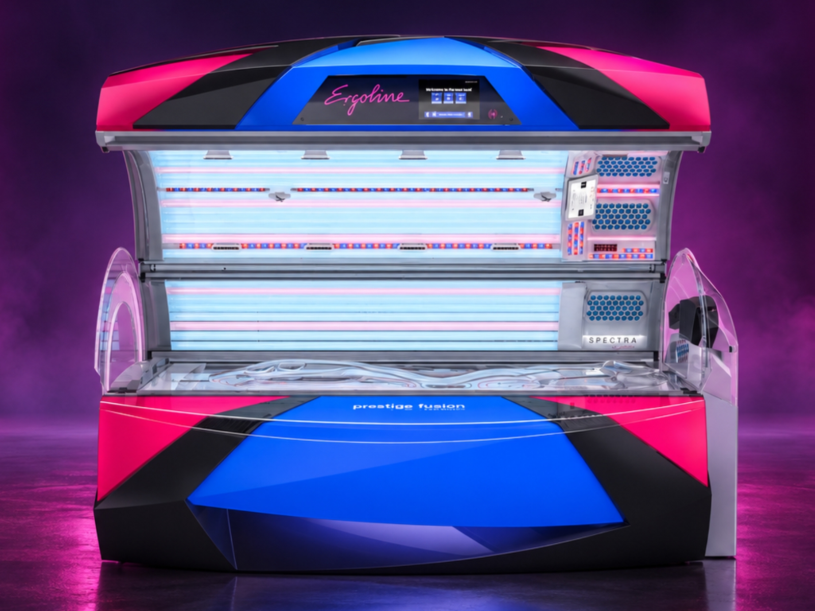 Ergoline Prestige Fusion mit LED Gesichtsfeld Kabine 8 bei Sun Kiss Goch